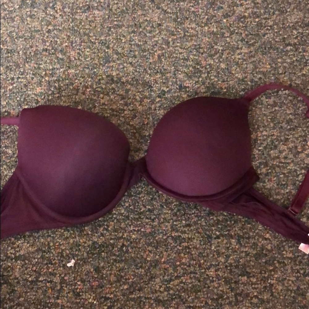 Maroon Victoria’s Secret bra push up